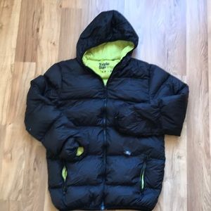 Men’s Black Down Zip Up Jacket